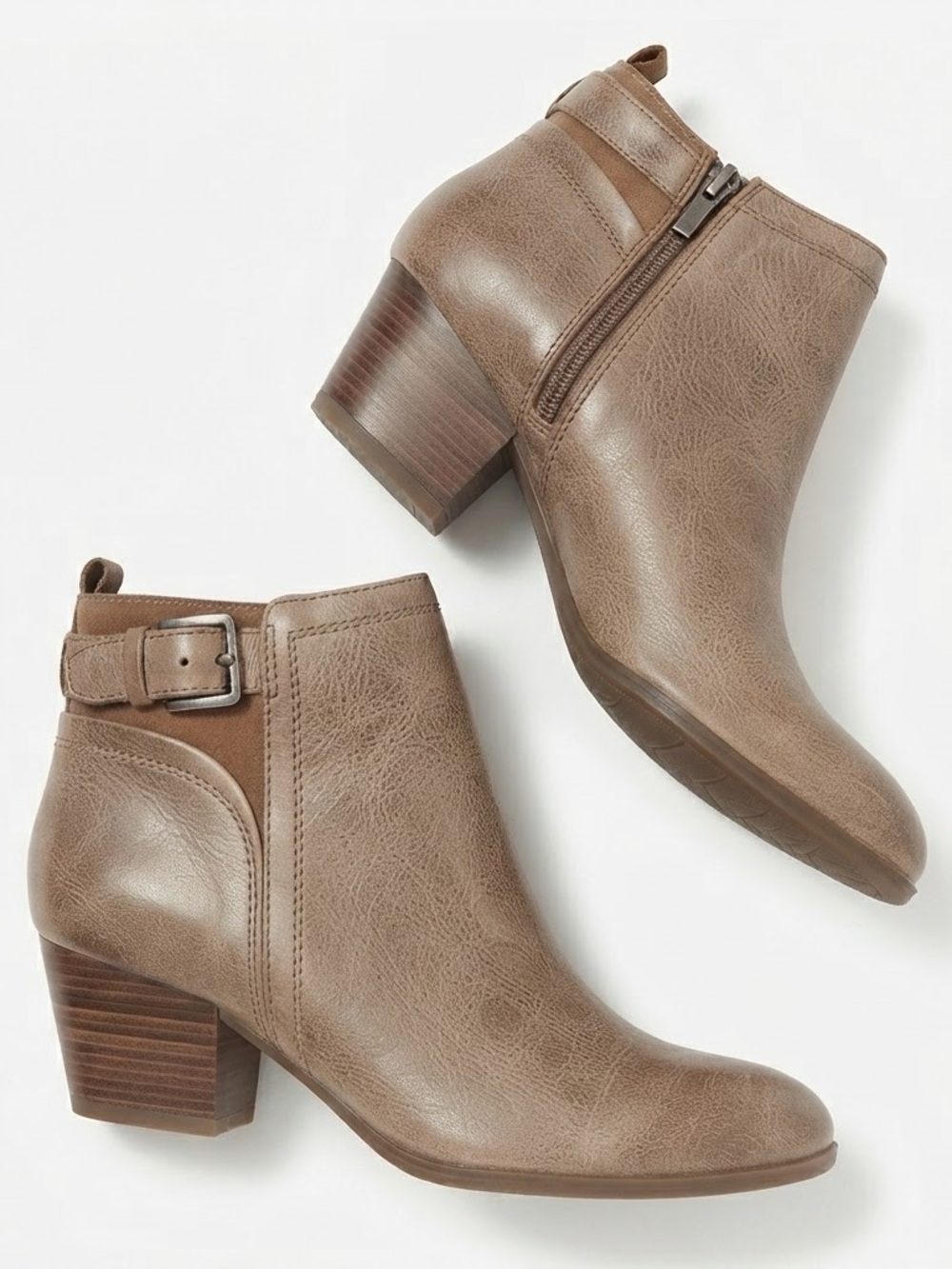 FRANCO SARTO Tan Leather Booties Tan 7.5
